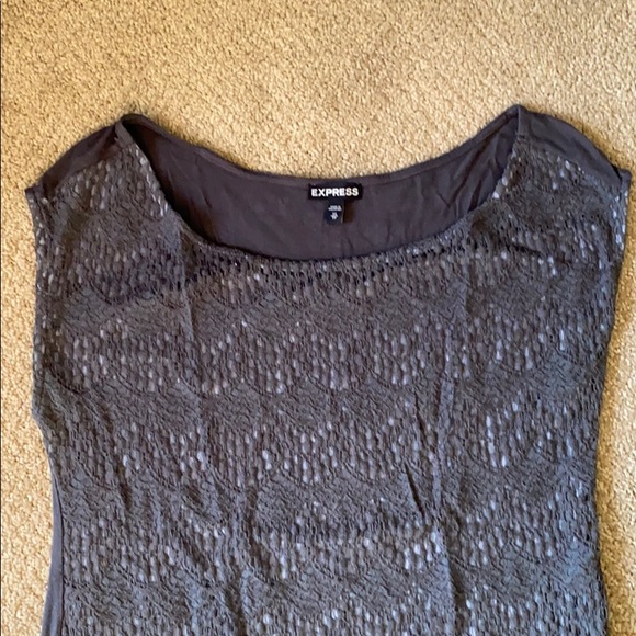 Express XS Lace Accent Blouse - Picture 2 of 6